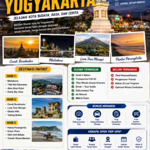 Open Trip Yogyakarta 3D 2N