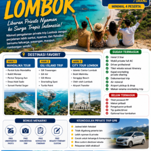 Private Trip Lombok 3D 2N