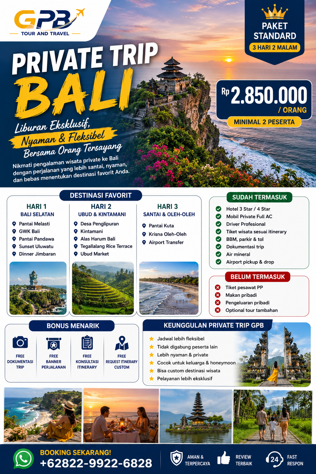 Private Trip Bali 3D 2N